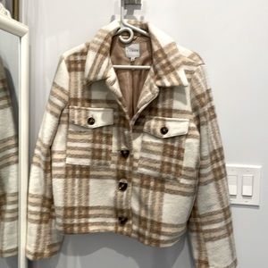 Cyrus Cropped Plaid Jacket
